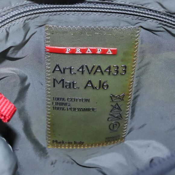 Prada Sports Navy Canvas Shoulder Bag (Pre-Owned) - Picture 10 of 16